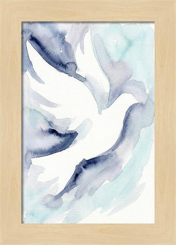 Dove In Watercolor Serenity