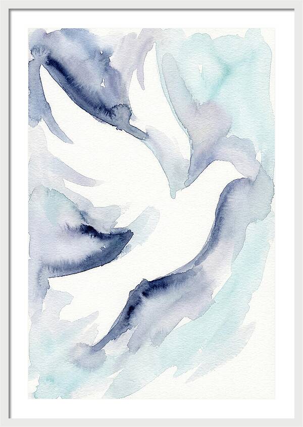 Dove In Watercolor Serenity