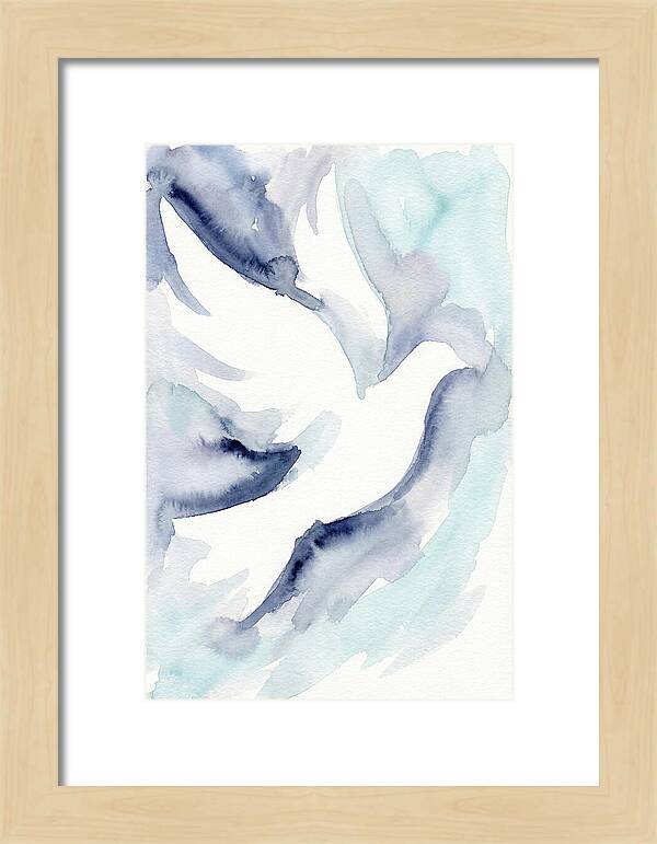 Dove In Watercolor Serenity