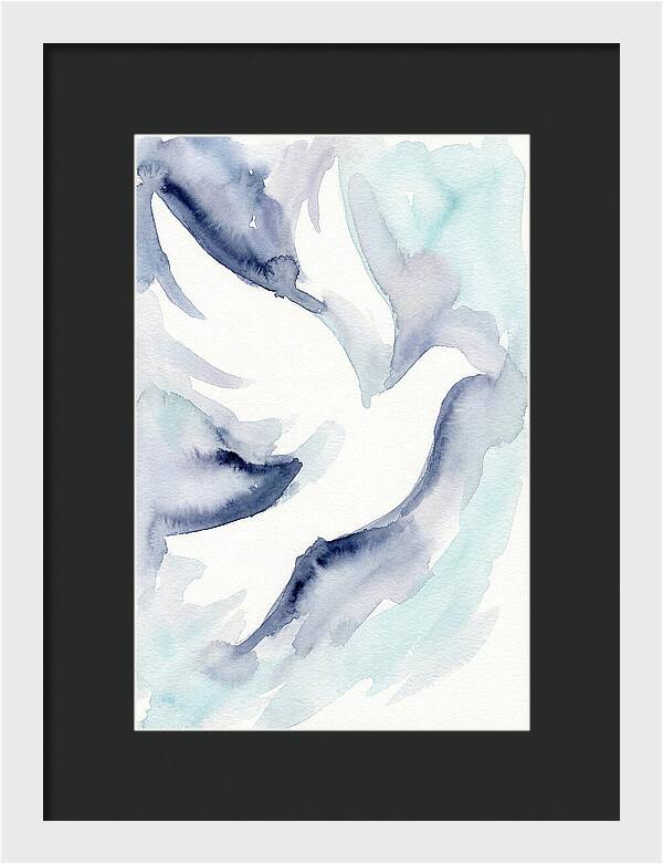 Dove In Watercolor Serenity