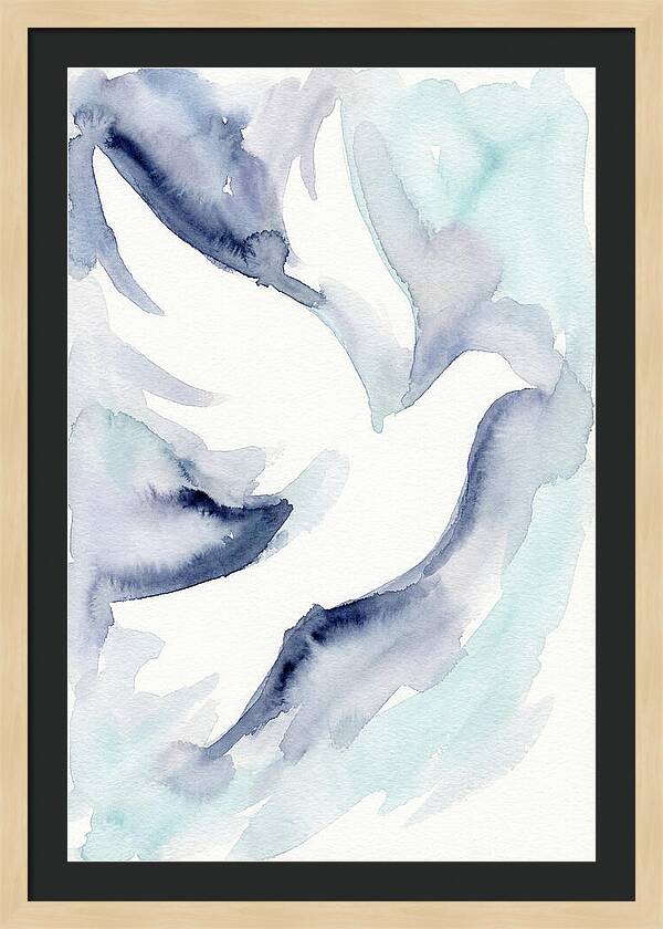 Dove In Watercolor Serenity