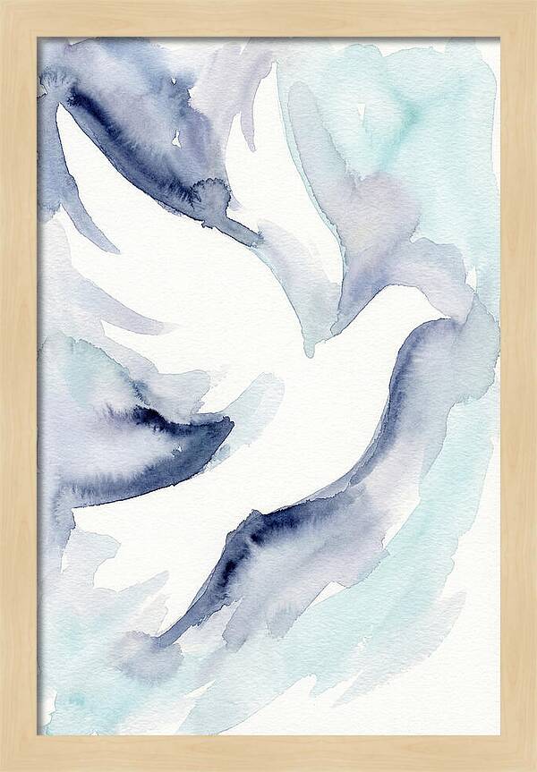 Dove In Watercolor Serenity