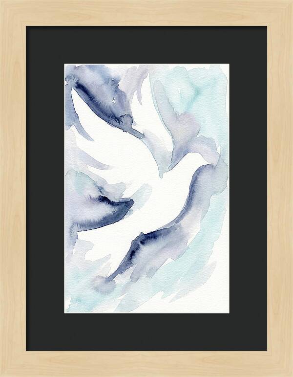 Dove In Watercolor Serenity