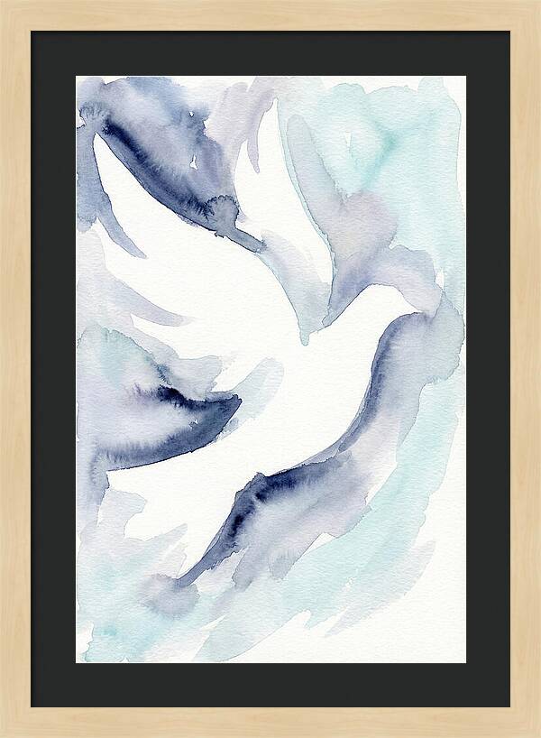 Dove In Watercolor Serenity
