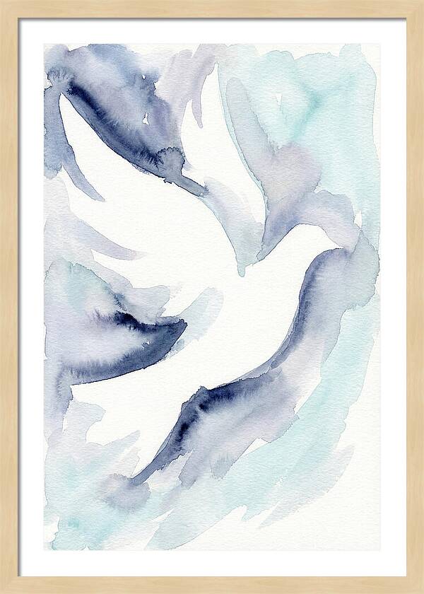 Dove In Watercolor Serenity