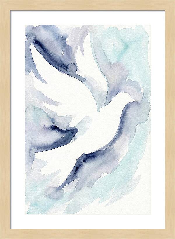 Dove In Watercolor Serenity