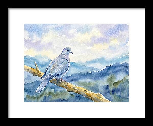 Dove Perched In Serenity
