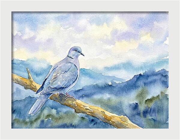 Dove Perched In Serenity