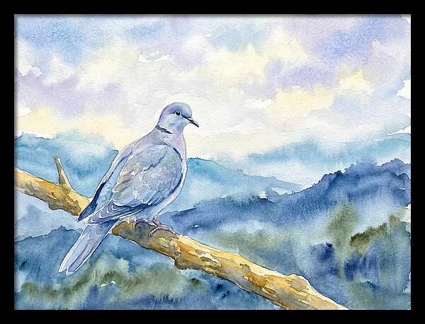 Dove Perched In Serenity