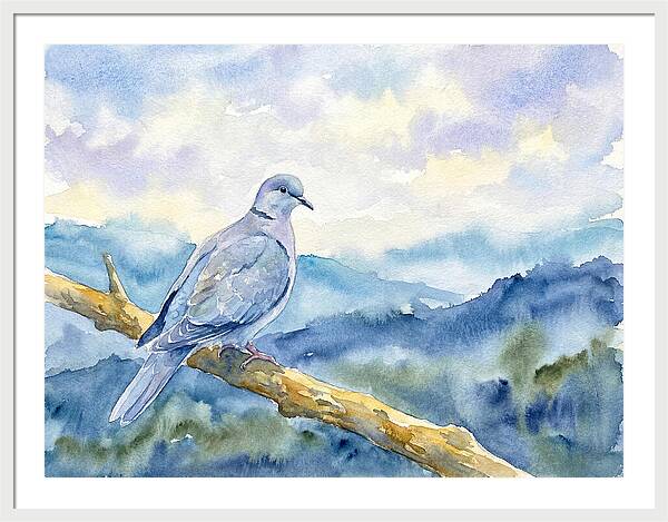 Dove Perched In Serenity