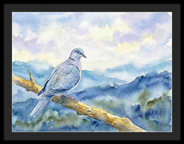 Dove Perched In Serenity