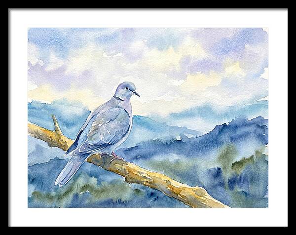Dove Perched In Serenity