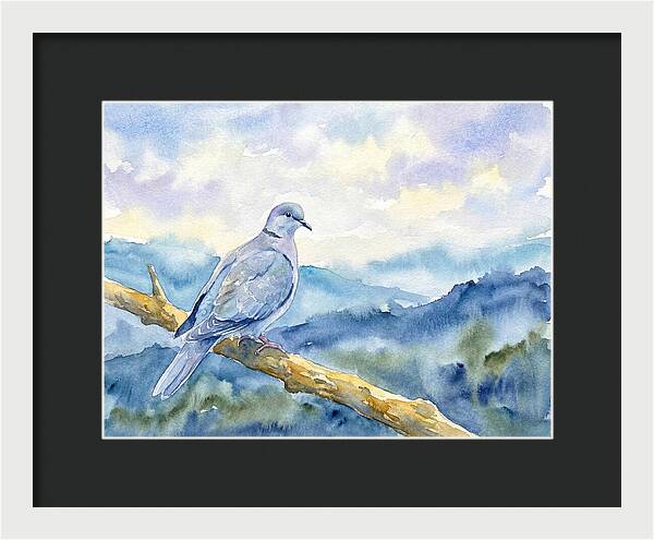 Dove Perched In Serenity