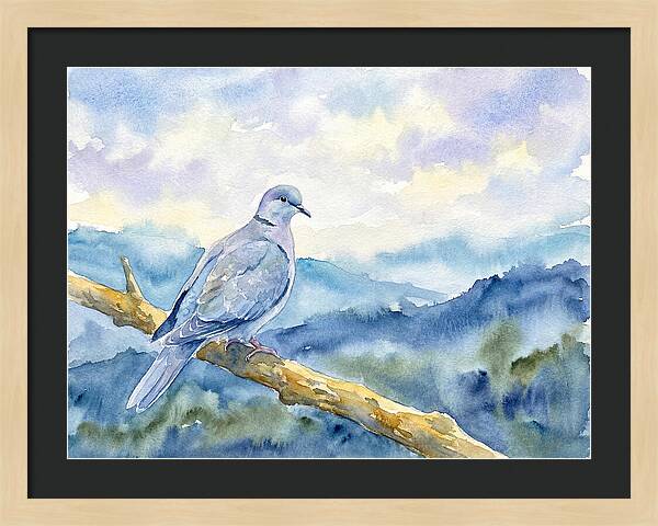 Dove Perched In Serenity