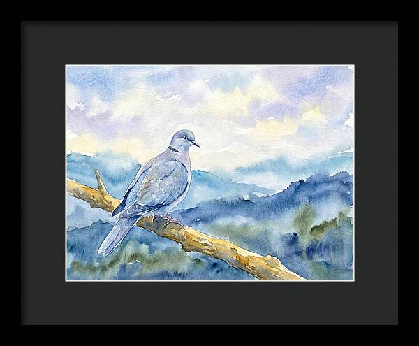 Dove Perched In Serenity