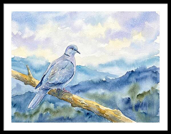 Dove Perched In Serenity