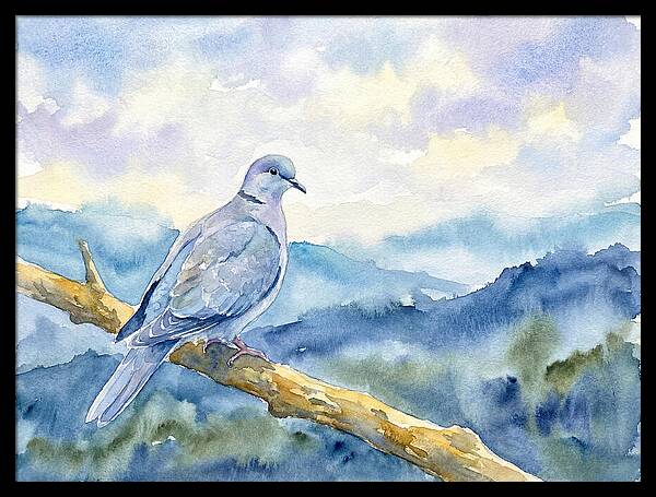 Dove Perched In Serenity