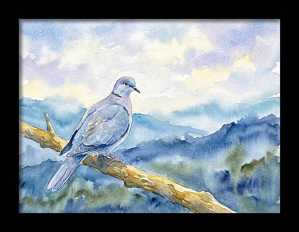 Dove Perched In Serenity