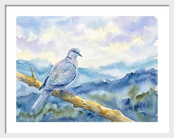 Dove Perched In Serenity