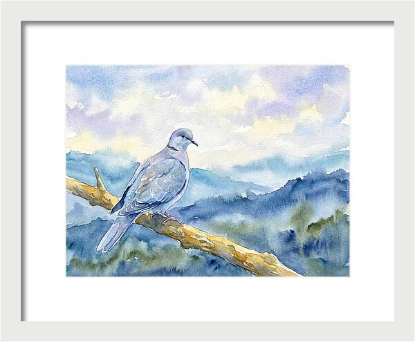 Dove Perched In Serenity