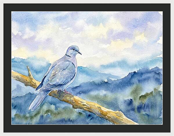 Dove Perched In Serenity