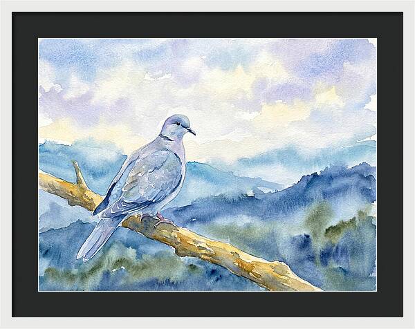 Dove Perched In Serenity