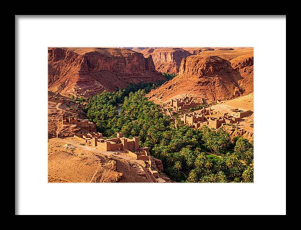 Draa Valley Oasis From Above