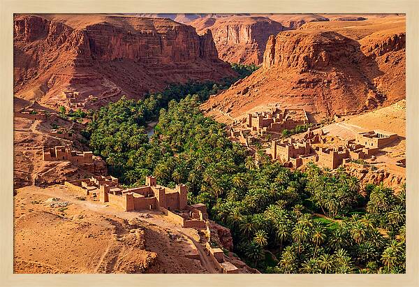 Draa Valley Oasis From Above