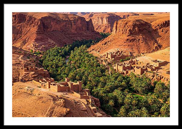 Draa Valley Oasis From Above