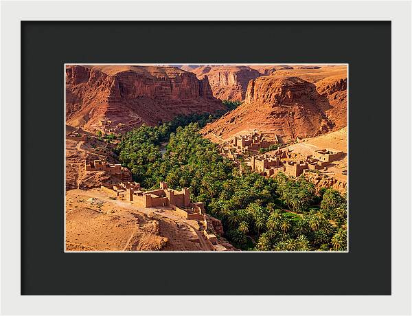 Draa Valley Oasis From Above