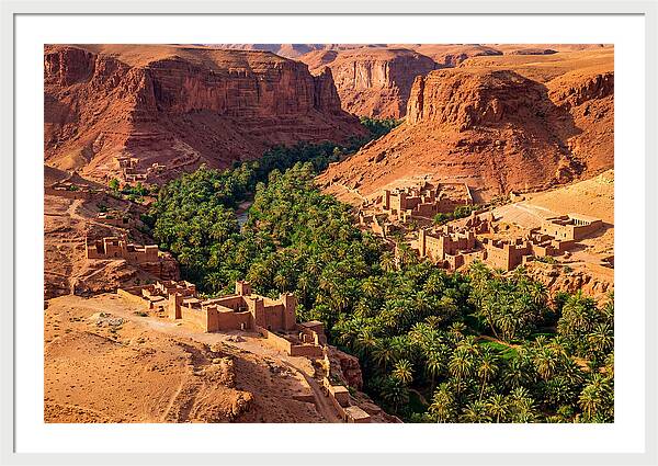 Draa Valley Oasis From Above