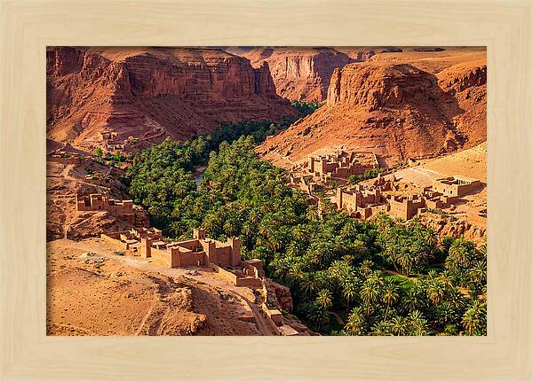 Draa Valley Oasis From Above