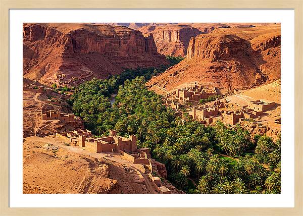 Draa Valley Oasis From Above