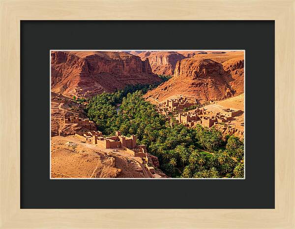Draa Valley Oasis From Above