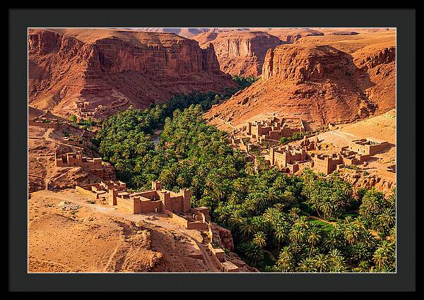 Draa Valley Oasis From Above