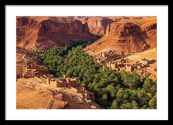Draa Valley Oasis From Above