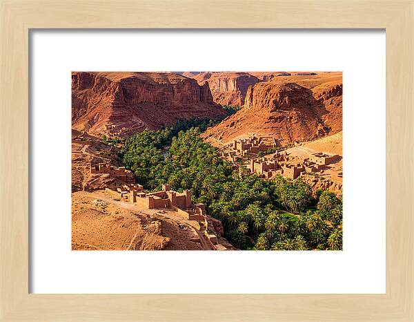 Draa Valley Oasis From Above