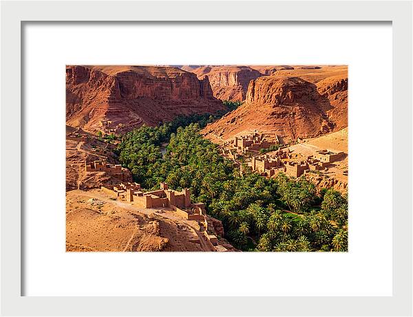 Draa Valley Oasis From Above