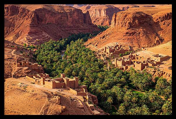Draa Valley Oasis From Above