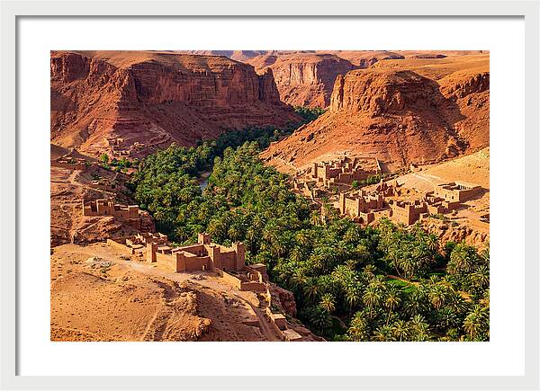 Draa Valley Oasis From Above