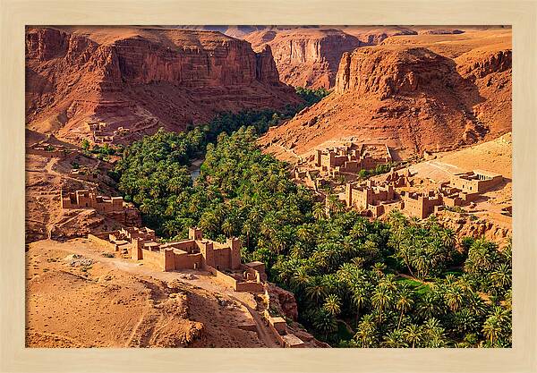 Draa Valley Oasis From Above