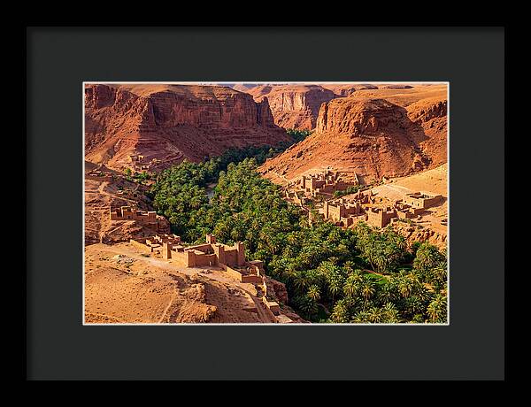 Draa Valley Oasis From Above