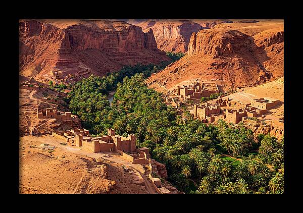 Draa Valley Oasis From Above
