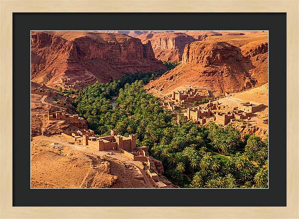 Draa Valley Oasis From Above
