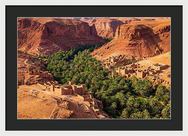 Draa Valley Oasis From Above