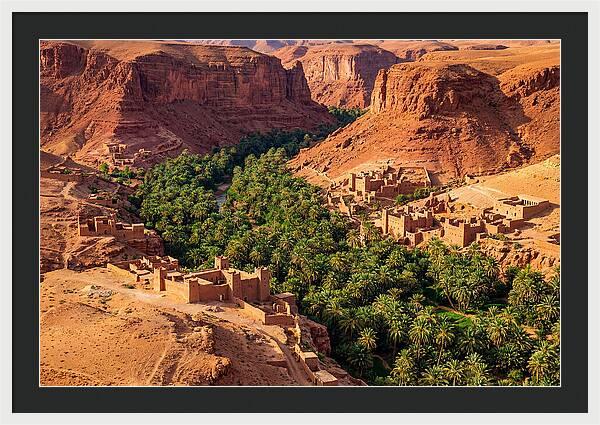 Draa Valley Oasis From Above