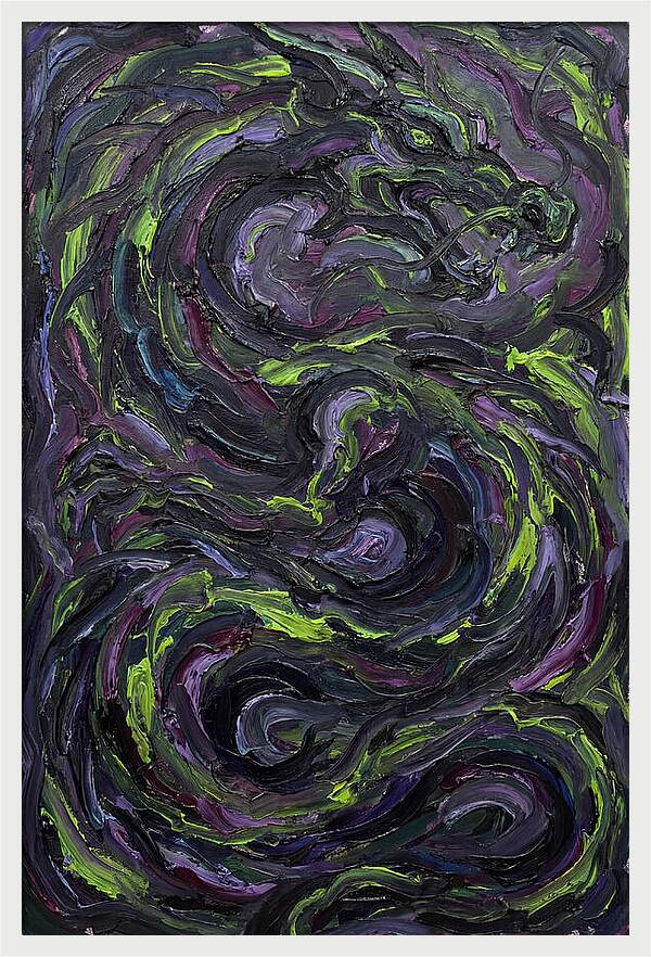 Dragon In Abstract Motion