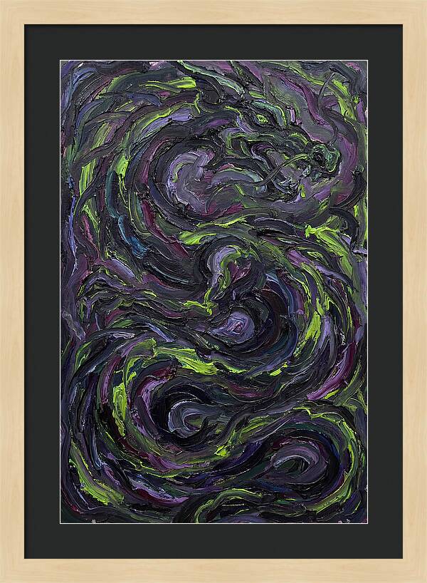 Dragon In Abstract Motion