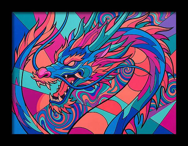 Dragon In Vibrant Colors