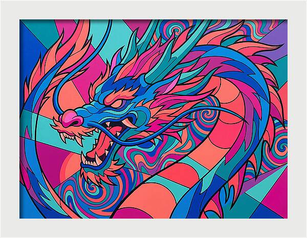 Dragon In Vibrant Colors